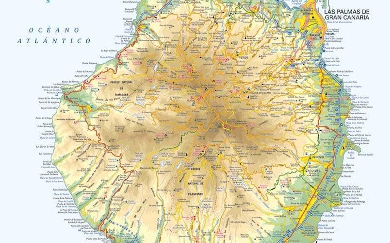 mapa gran canaria