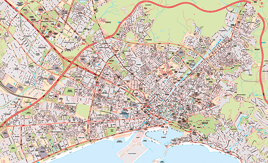 cuadro mapa málaga