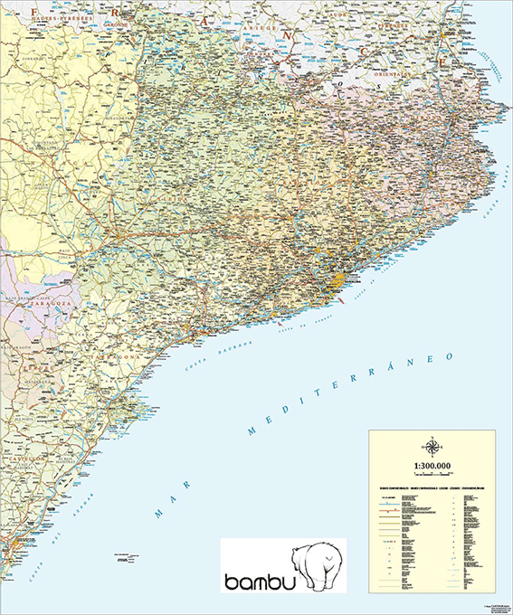 mapa del noreste de españa