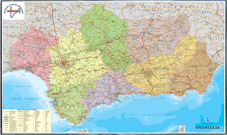 mapa andalucía carreteras