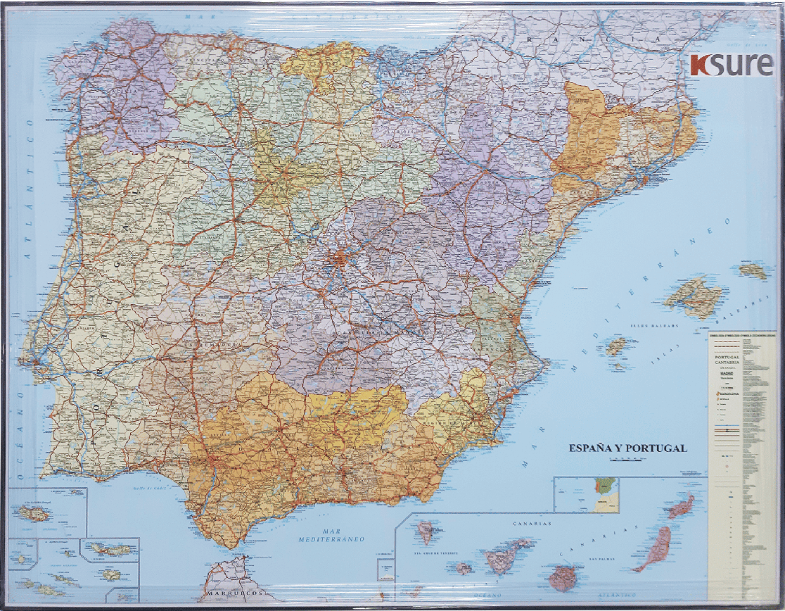 cuadro mapa españa personalizado