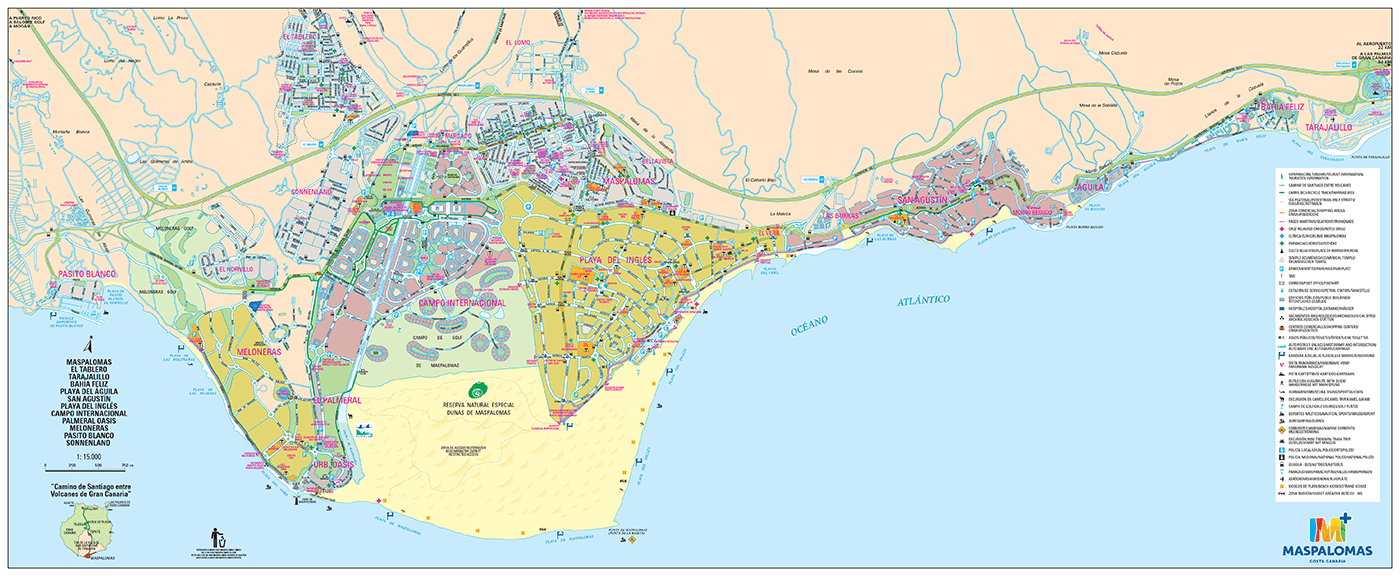 Mapa Maspalomas vectorial