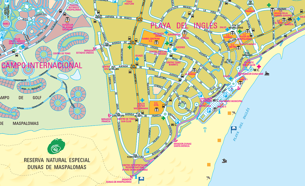 mapa maspalomas