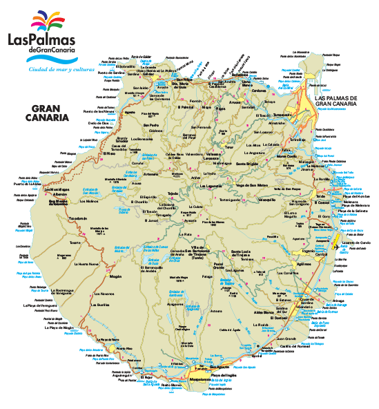 mapa gran canaria illustrator