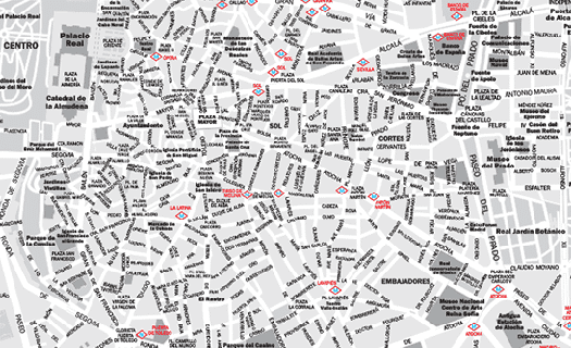 mapa vectorial madrid